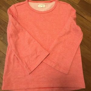 Lou & Grey for LOFT coral pink sweatshirt